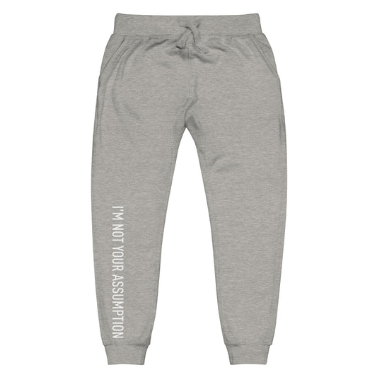 Light Gray Jogger w/ White Logo Print